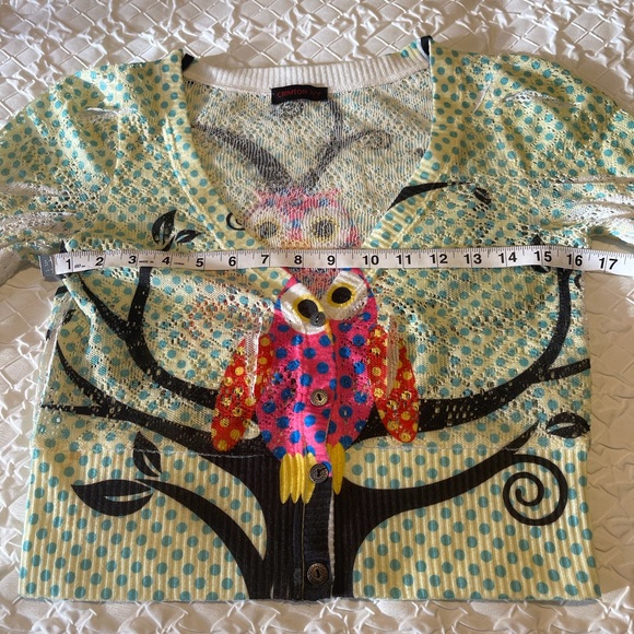 Crimson Ivy Cropped Sweater....Large - Picture 10 of 10